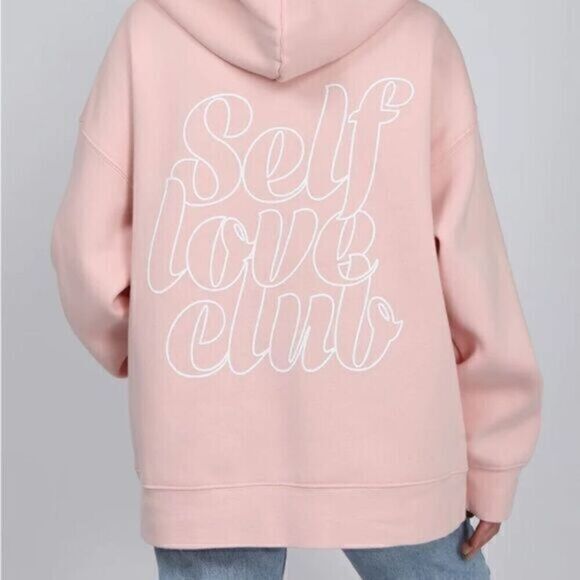 Brunette The Label Tops - Brunette the Label Pink Hoodie